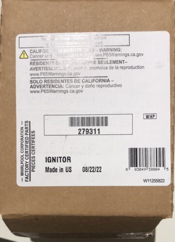 279311 Whirlpool Dryer Burner Igniter AP3094138 Factory Certified Shanova Parts