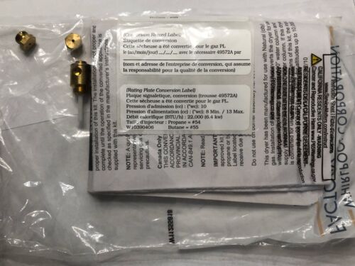 49572A, 694572, AH3493998 Whirlpool LP Propane Gas Dryer Conversion Kit 49572 Shanova Parts