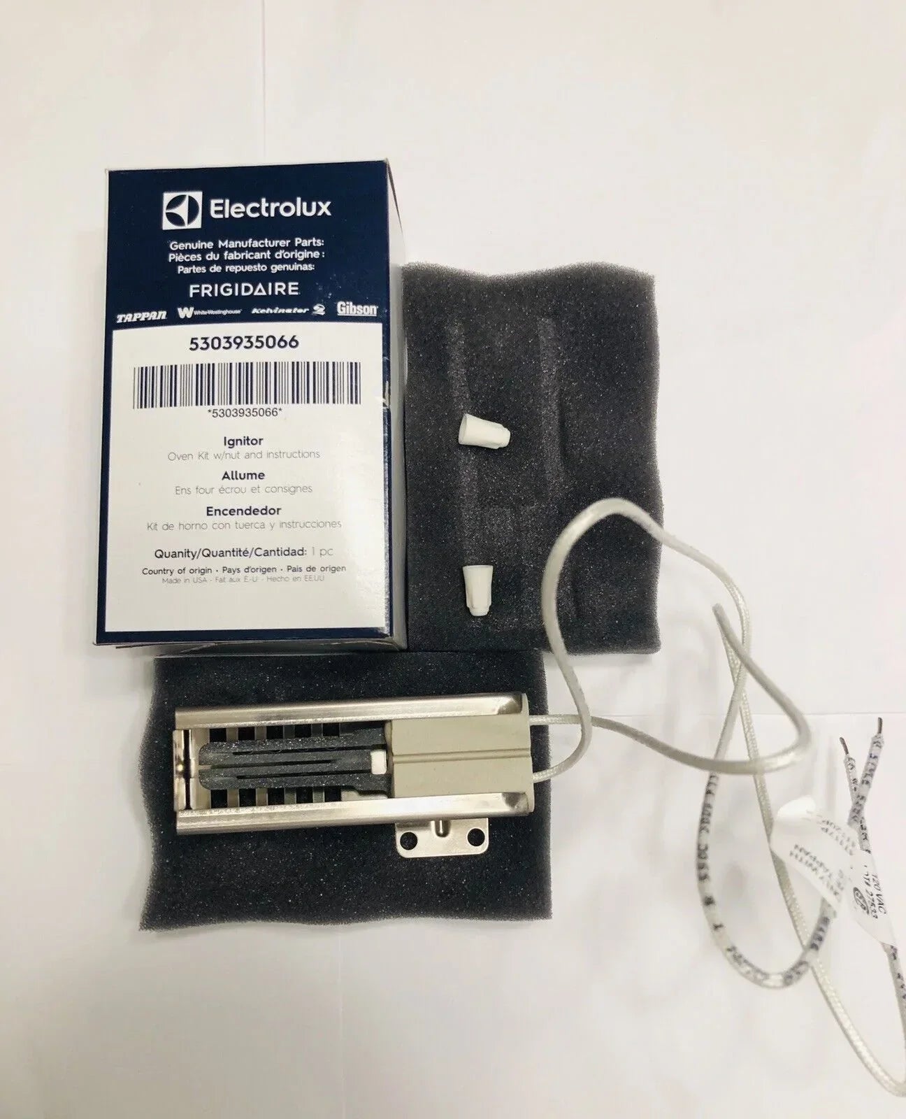 5303935066 Genuine OEM Electrolux Gas Range Oven Stove Flat Ignitor Shanova Parts