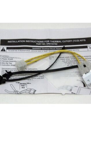 8193762 Thermal Fuse Kit for Whirlpool Kenmore Dishwasher AP3178588 OEM8193762 Shanova Parts
