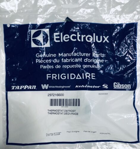 Electrolux 297216600 Frigidaire Refrigerator Defrost Thermostat Genuine Part Shanova Parts