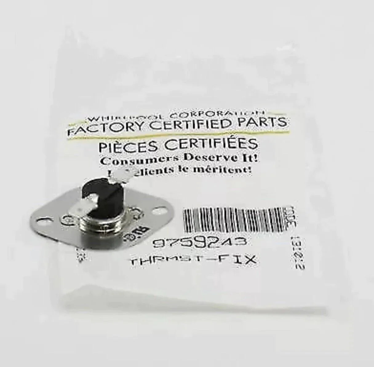 WP9759243 Whirlpool Oven Thermal Overload. New factory certified replacement Shanova Parts