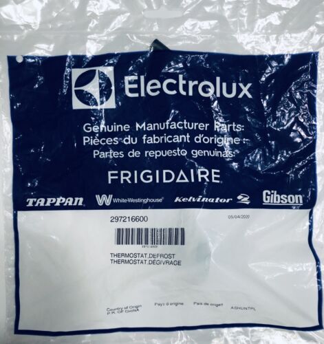 Electrolux 297216600 Frigidaire Refrigerator Defrost Thermostat Genuine Part Shanova Parts