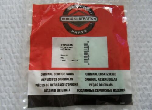 Genuine Briggs & Stratton 272403S Pre Filter  692238 272403 Shanova Parts